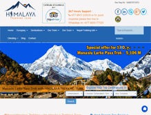 Tablet Screenshot of himalayatrekkingteam.com